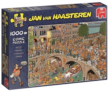 ontrouw Doe voorzichtig Oven Puzzel Amsterdam Koningsdag 1000 stukjes - Ravensburger / Jan van Haasteren